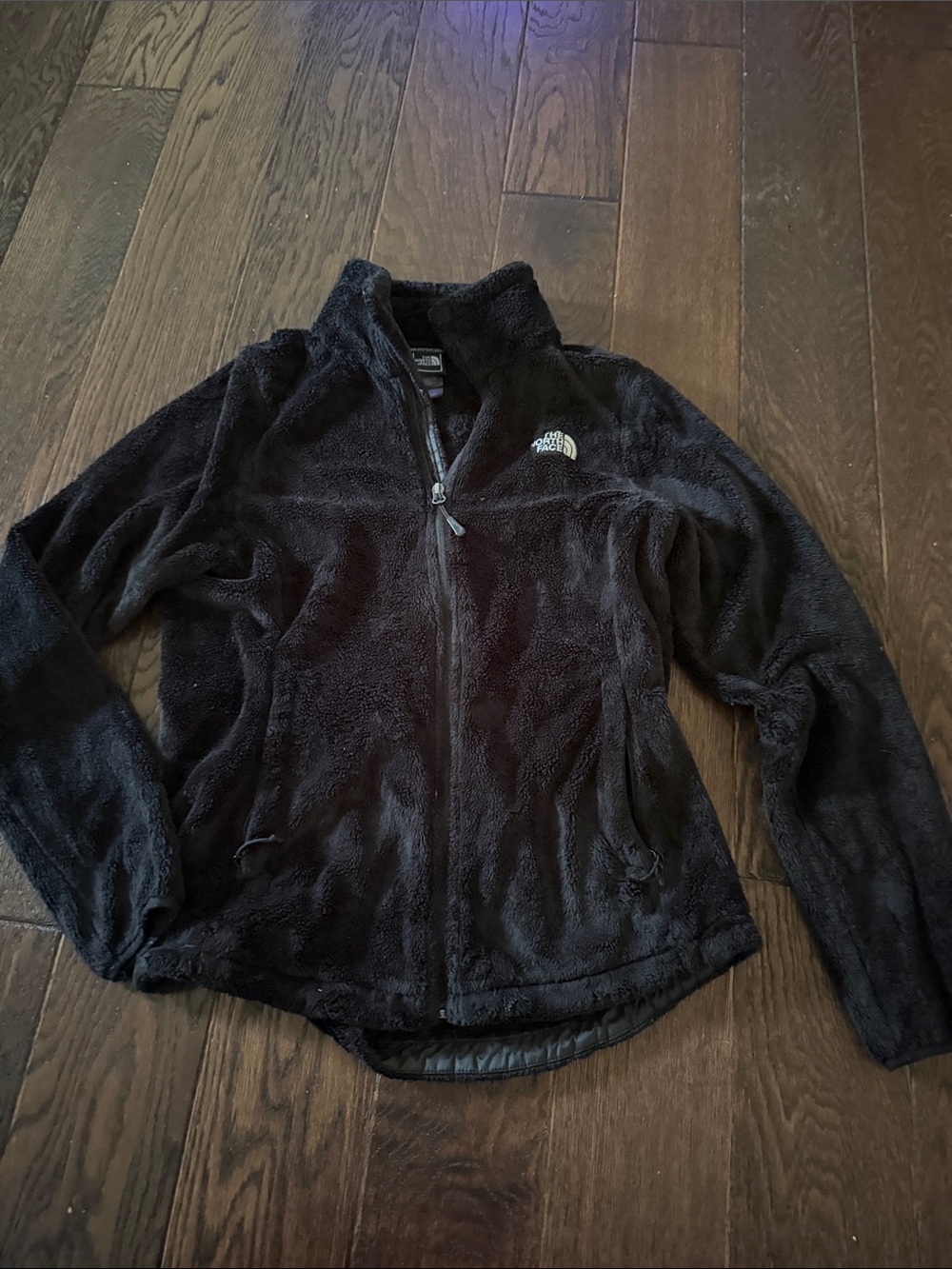 The North Face Black Plush Full-Zip Fleece Jacket